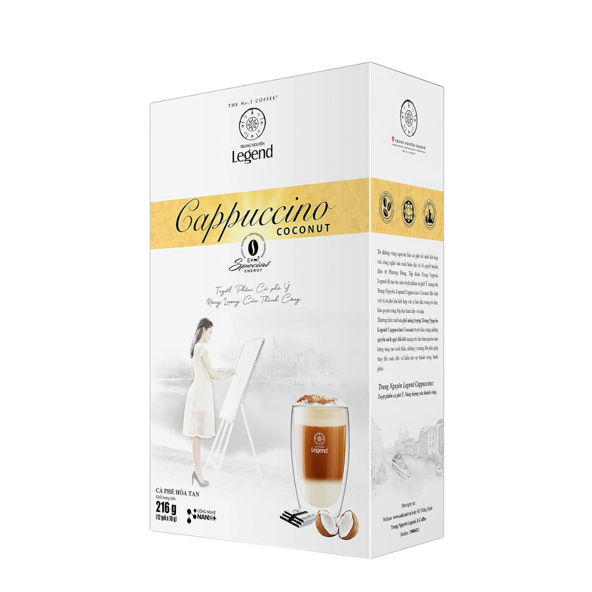 Café Instantáneo Cappuccino coco Trung Nguyên Legend