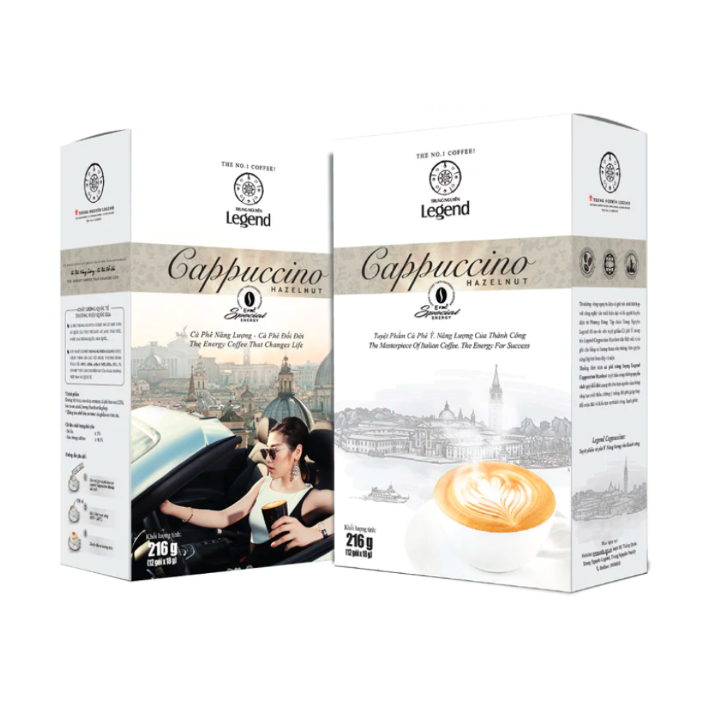 Café instantáneo Cappuccino Avellana Trung Nguyên Legend