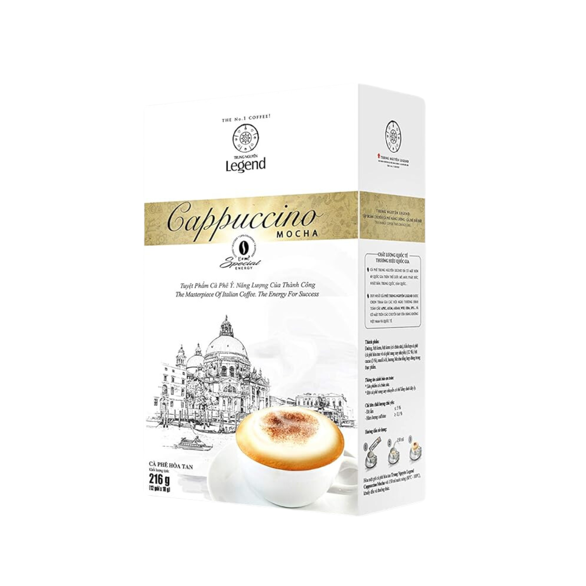 Café instantáneo Cappuccino Mocha Trung Nguyên Legend